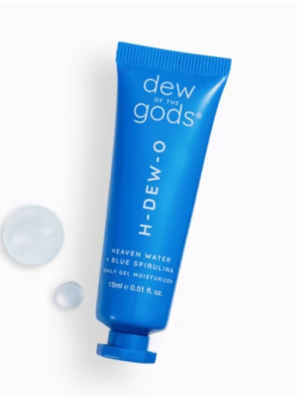 ❤️ 3/$25 DEW OF THE GODS H-DEW-O Blue Spirulina Daily Gel Moisturizer